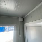 eladó új eko típusú irodakonténer, 20' méret, komplett fürdőszobával