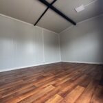 eladó újszerű állapotú 6,5 x 3 m mobilház berendezés nélkül