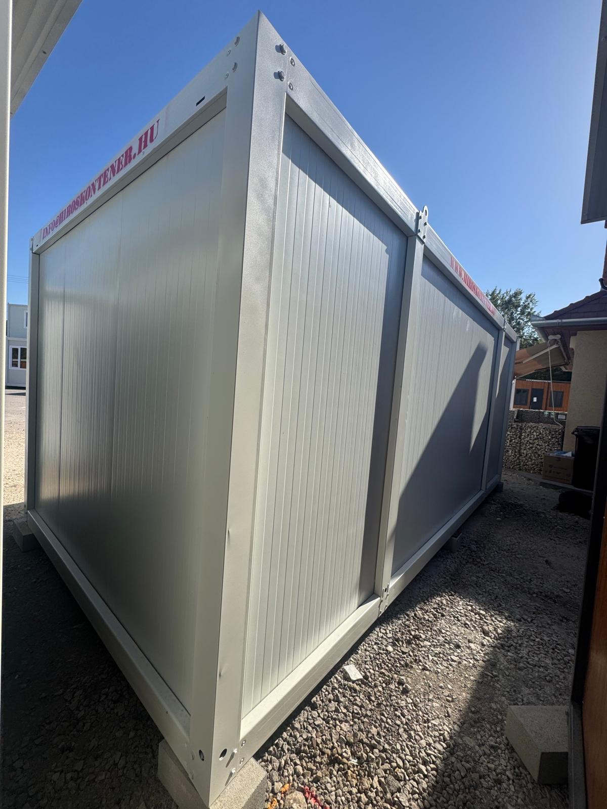 könnyített kivitelű, 6 x 3 méteres új irodakonténer 10 cm szigeteléssel